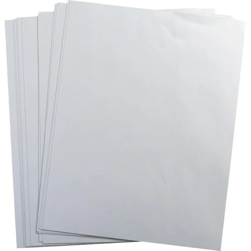 LABEL METALLIZED POLYESTER 8.5X11" 25/PKG SILVER