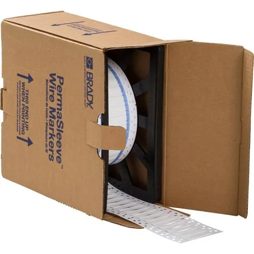 WIRE MARKER PERMASLEEVE 0.187DIA.X1" 5000/ROLL WHITE