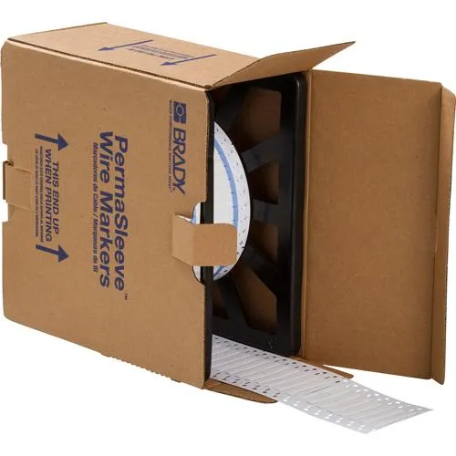 Brady - WIRE MARKER PERMASLEEVE 0.125DIA.X1" 5000/ROLL WHITE