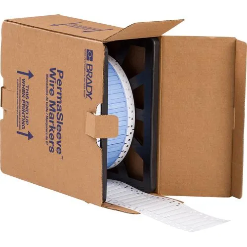 WIRE MARKER PERMASLEEVE 0.187DIA.X1" 5000/ROLL WHITE