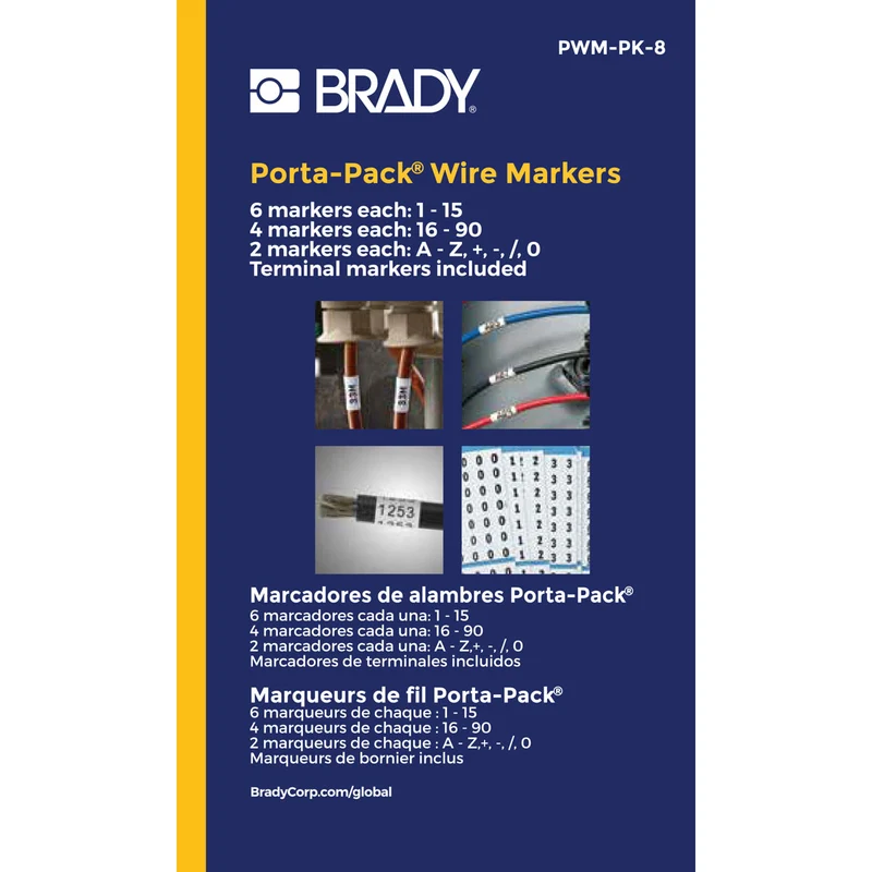 WIRE MARKER BOOK 10-PAGE LEGEND 0-9 A-Z + () /
