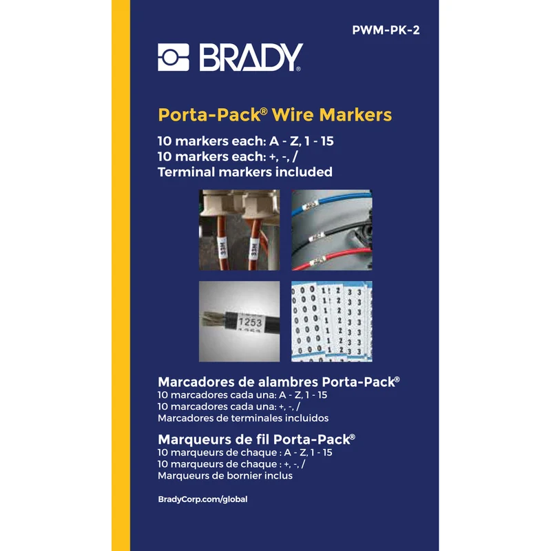 WIRE MARKER BOOK 10-PAGE LEGEND A-Z 0-15 + - /