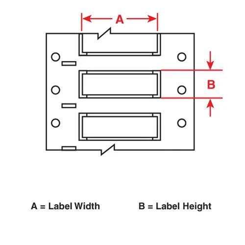 WIRE MARKER PERMASLEEVE 0.439DIAX1.5" 2500/ROLL WHITE