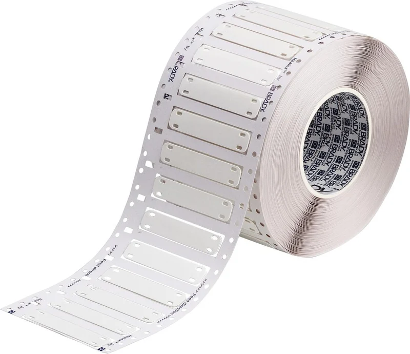 WIRE MARKER POLYURETHANE 3"X 5/8" 1000-TAG/ROLL WHITE