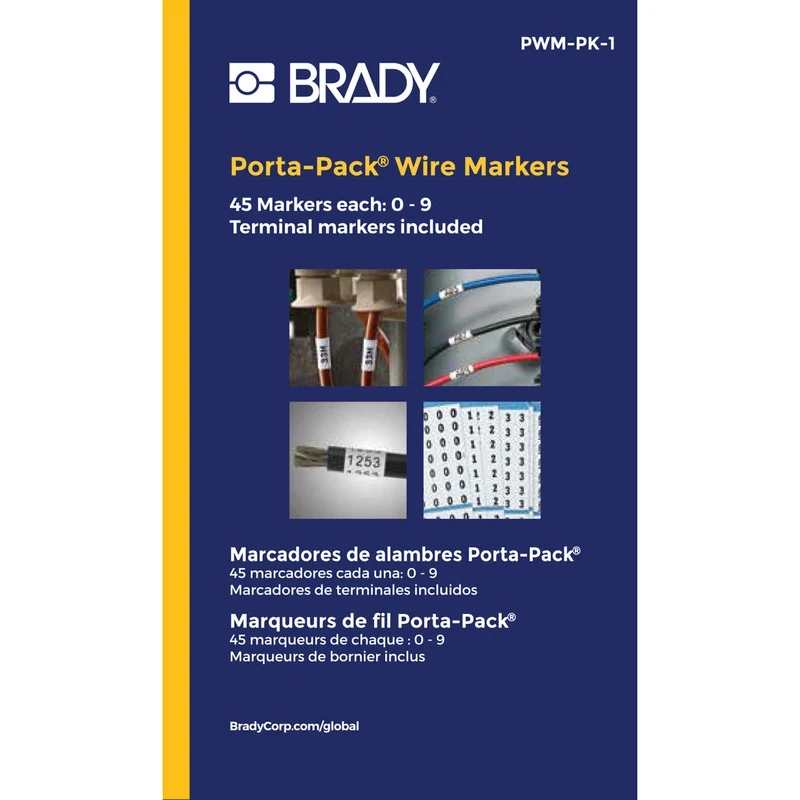 WIRE MARKER BOOK 10-PAGE LEGEND O THRU 9