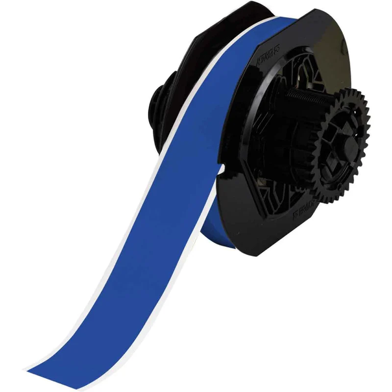LABEL VINYL 1.125"X100' ROLL BLUE