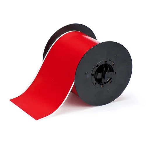 LABEL VINYL 4"X100' ROLL RED