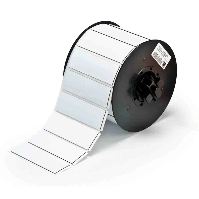 LABEL POLYESTER 1.77X0.59" 450/ROLL WHITE