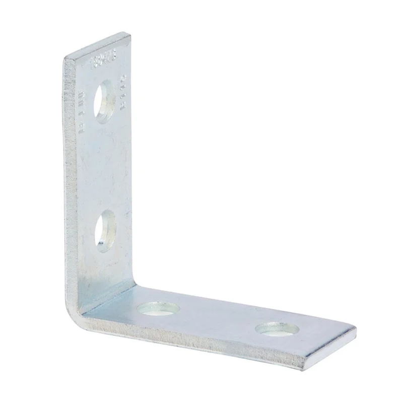 FITTING CHANNEL 90D 3-15/16X3-3/4" 4-HOLE ZINC PLATED