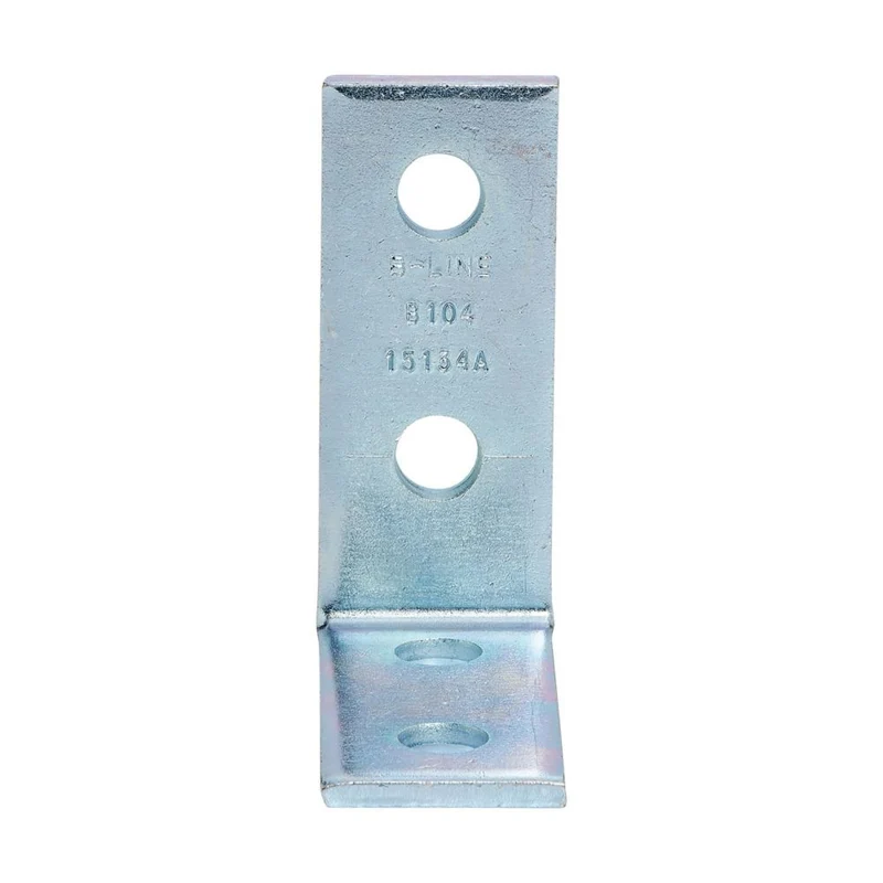 FITTING CHANNEL 90D 4-1/8X3-1/2" 4-HOLE ZINC PLATED
