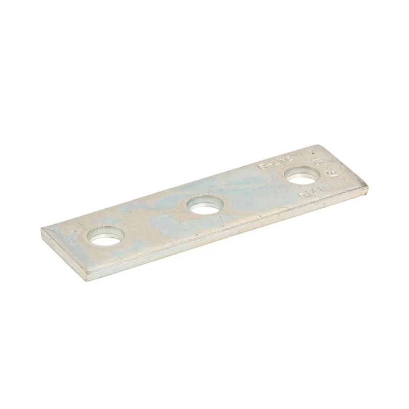 FITTING CHANNEL FLAT 5-3/8" LONG 3-HOLE ZINC PLATED