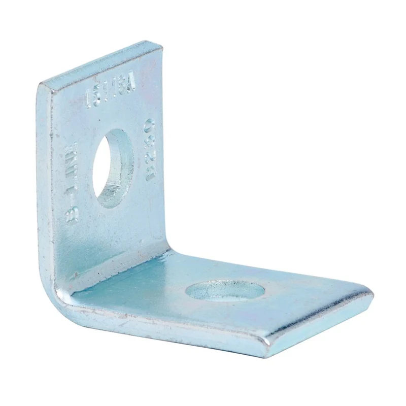 FITTING CHANNEL 90D 2-1/16X1-7/8" 2-HOLE ZINC PLATED