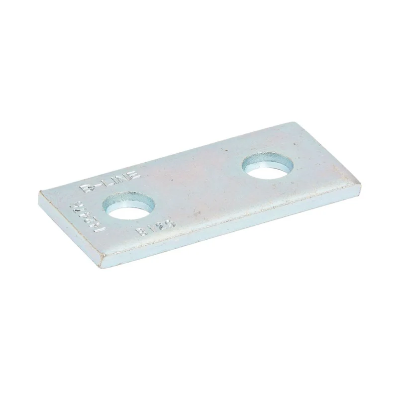 FITTING CHANNEL FLAT 3-1/2" LONG 2-HOLE HDG