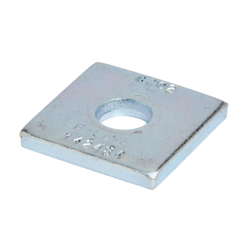 WASHER 1-5/8" SQUARE 7/16" HOLE 3/8" BOLT ZINC PLATED