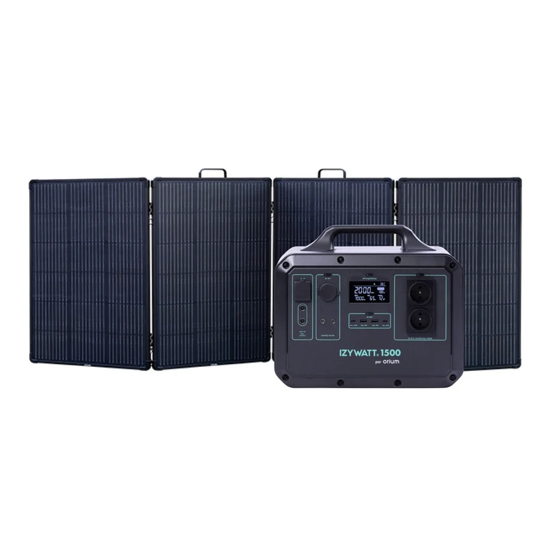 Pack générateur solaire LFP Izywatt 1500 + panneau solaire 315W - Orium