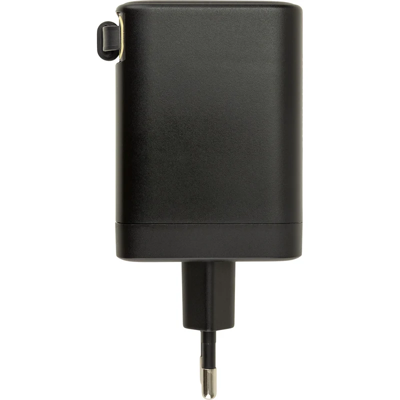 Chargeur secteur 1 x USB-A 2 x USB-C + câble rétractable 70cm - Watt and Co