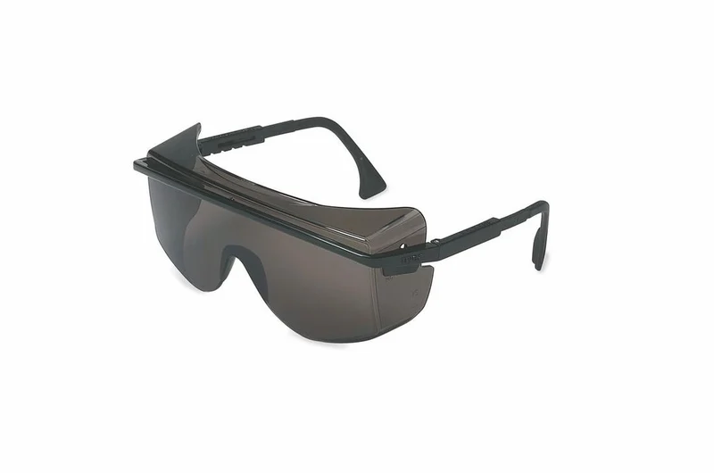 SAFETY GLASSES ASTROSPEC OTG BLACK FRAME GRAY LENS