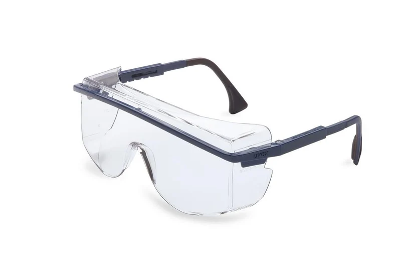 SAFETY GLASSES ASTROSPEC OTG BLUE FRAME CLEAR LENS
