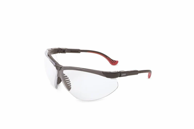 SAFETY GLASSES GENESIS XC BLACK FRAME CLEAR HS LENS