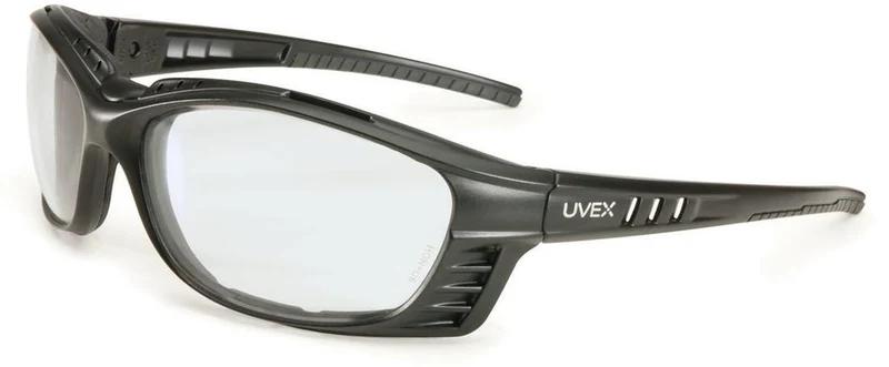 SAFETY GLASSES LIVEWIRE MATTE BLACK FRAME CLEAR HS LENS