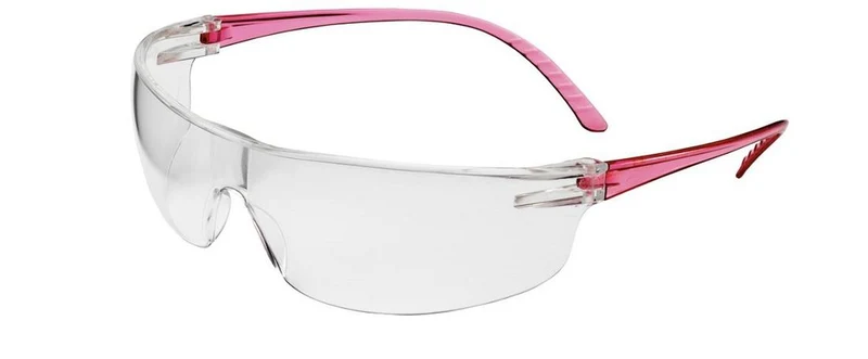 SAFETY GLASSES SVP 200 PINK FRAME CLEAR LENS ANTI-FOG