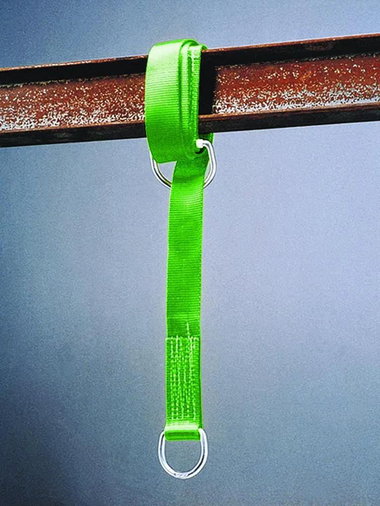 STRAP 6' CROSS-ARM W/2 D-RINGS 1/2 & 3" GREEN