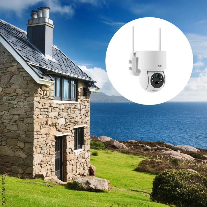 Prise programmateur Wi-Fi + caméra de surveillance rotative 4G panneau solaire - DiO