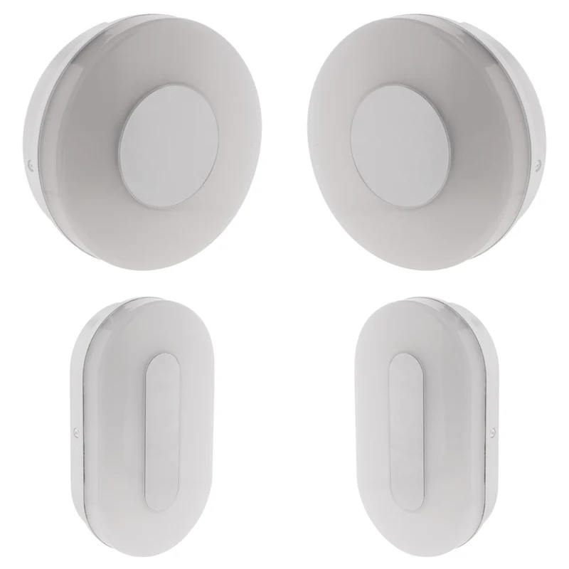 Set de 2 hublots LED 18W ronds et ovales - IP65 - Blanc neutre - Elexity