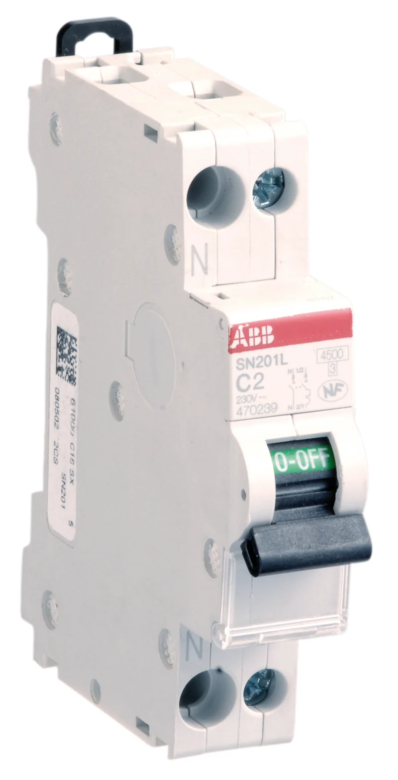 Disjoncteur modulaire 2A 3KA à vis - ABB