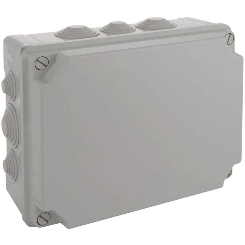 Boîte de dérivation rectangulaire IP55 12 entrées - 310 x 240 x 125 mm - Solera