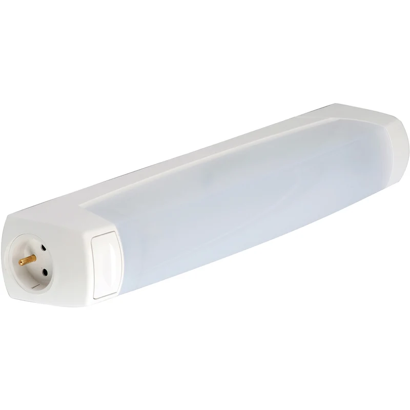 Réglette + prise 16A + interrupteur + platine LED 11W - Lébénoïd