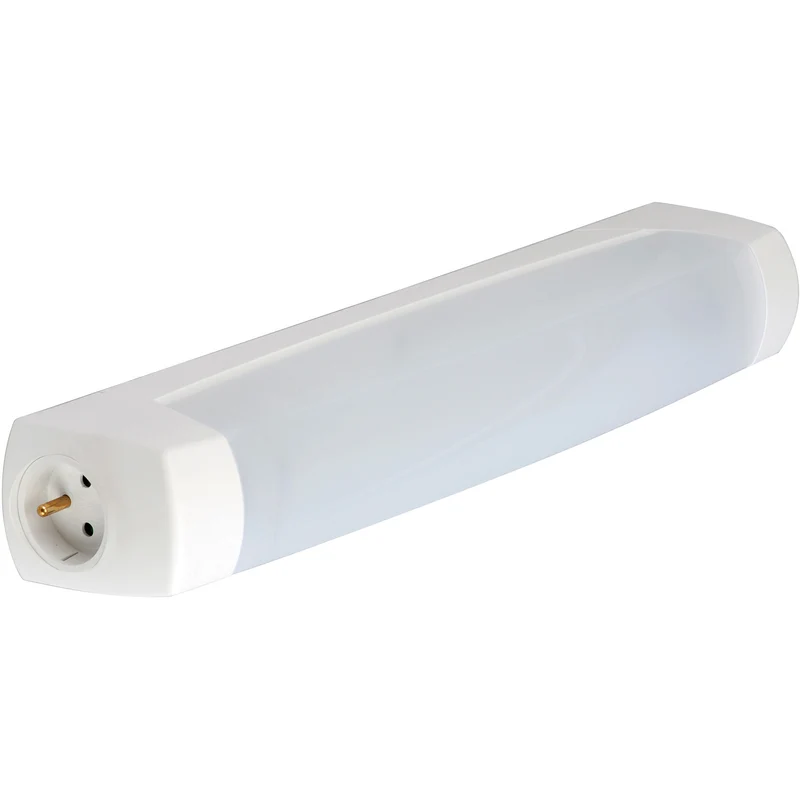 Réglette linolite + prise 16A + platine LED 11W - Lébénoïd
