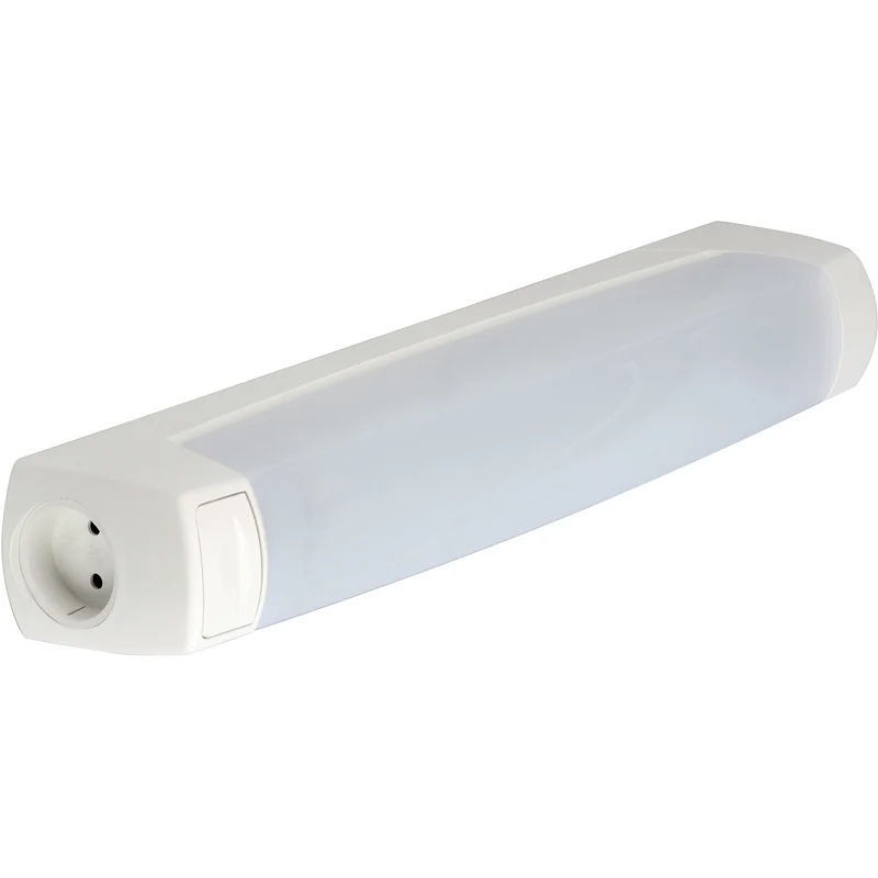 Réglette LED Eo S19 400lm 3000K inter PC 20VA - Blanc - Lébénoïd