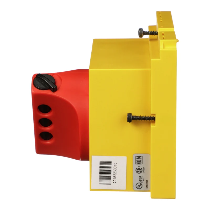 DIRECT MOUNTED ROTARY HANDLE-RED ON YEL