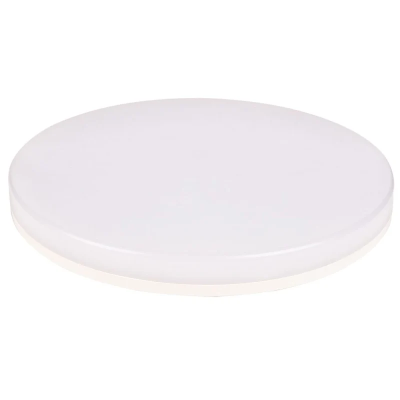 Plafonnier rond spécial Salle de Bain IP44 (15 W 1350lm 4000K) - Blanc - Voltman