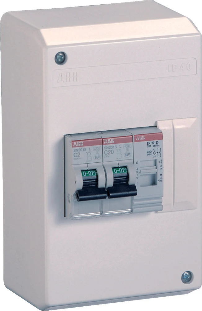 Coffret électrique précâblé spécial chauffe-eau 4 modules - ABB