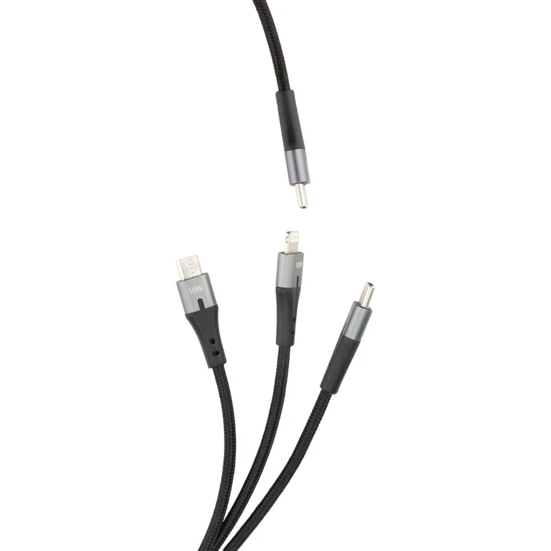 Triple câble USB-C, Lightning, Micro-USB - 1m - Zenitech