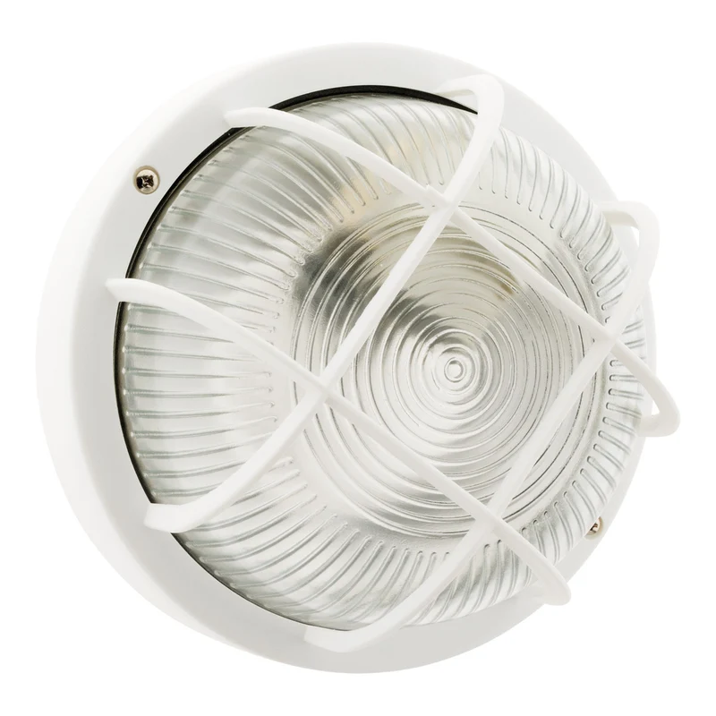 Hublot rond d'extérieur 5W IP44 avec ampoule LED - Blanc - Elexity