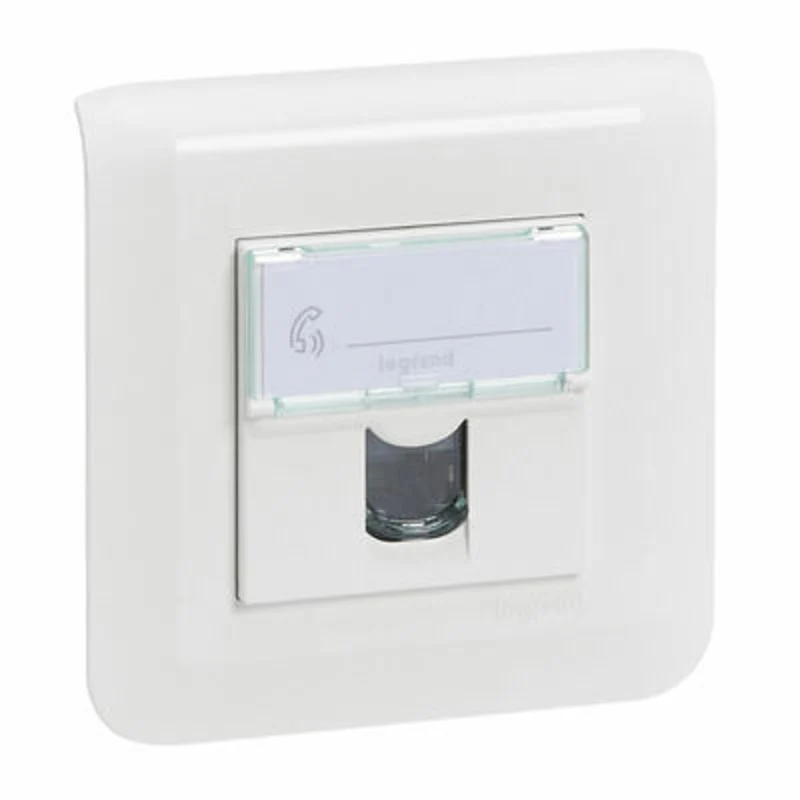 Prise RJ45 CAT 6 à vis complet - Mosaic - blanc - Legrand