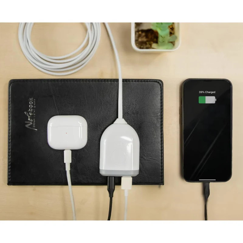 Rallonge double port USB-A et USB-C 3m - Watt and Co