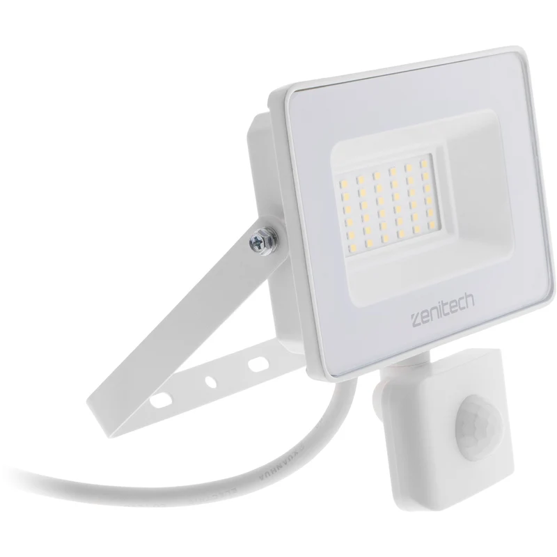 Projecteur LED de chantier - Technologie Sensor - 50W 5000lm IP44 6500K - Noir - Zenitech