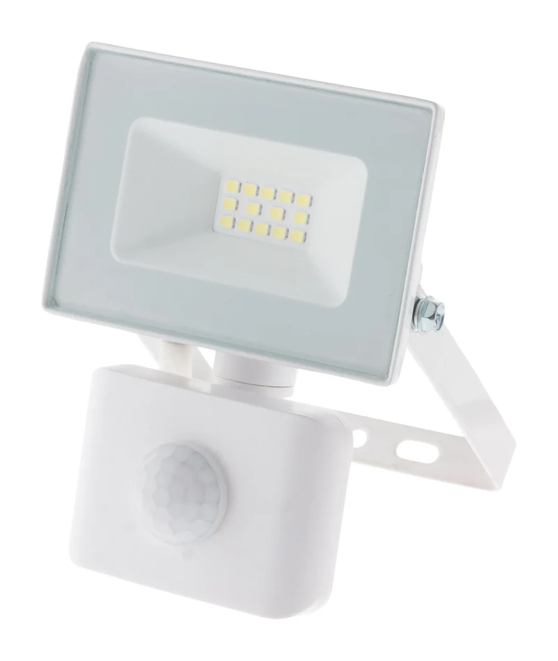 Projecteur LED de chantier - Technologie Sensor - 10W 900lm IP44 6500K - Blanc - Zenitech