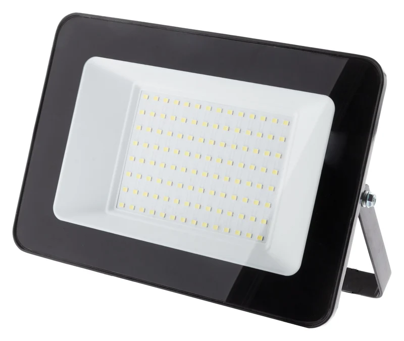 Projecteur LED de chantier étanche à poser - 100W 1000lm IP65 6500K - Noir - Zenitech