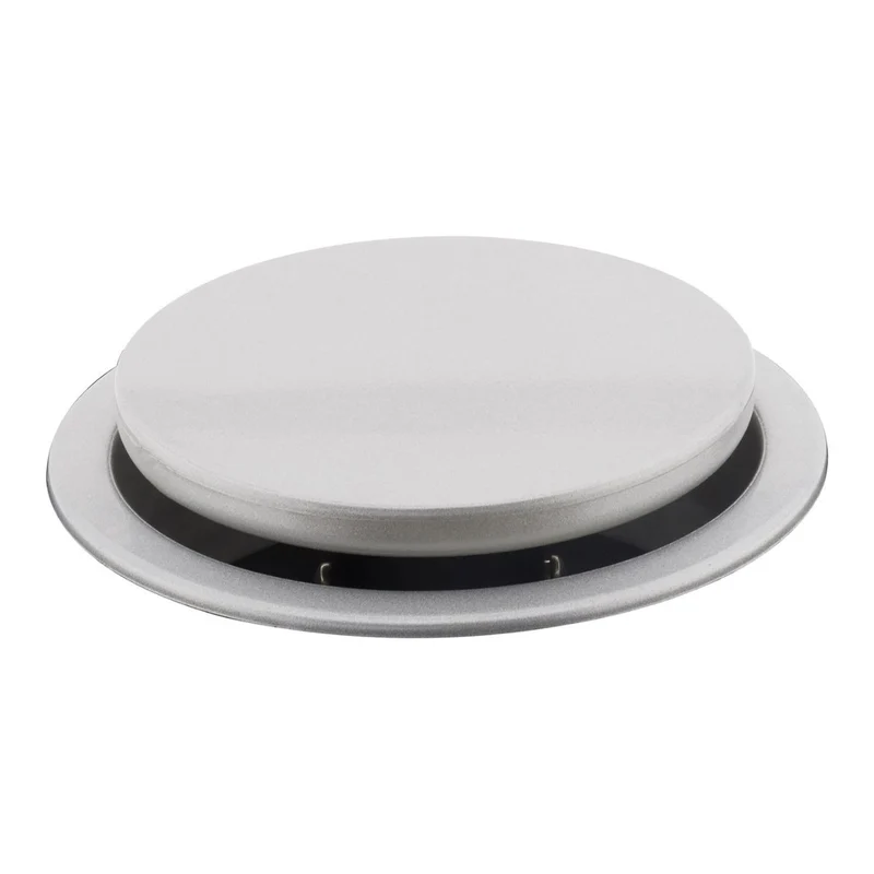 Multiprise encastrable Schuko 3 prises + 2 USB Ø100m - Blanc/Noir - Otio