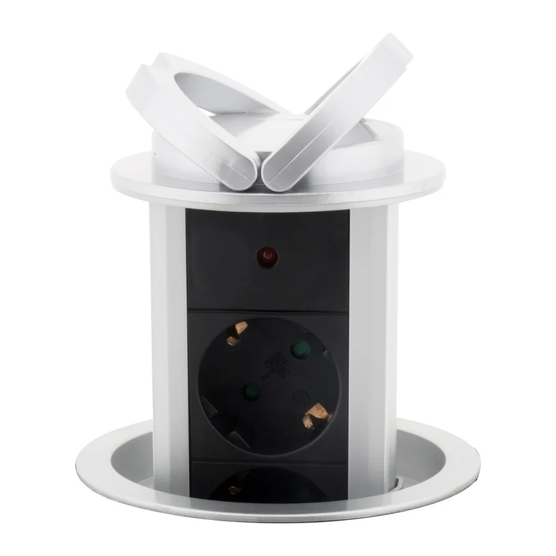 Multiprise encastrable cuisine Schuko 16A - Zenitech