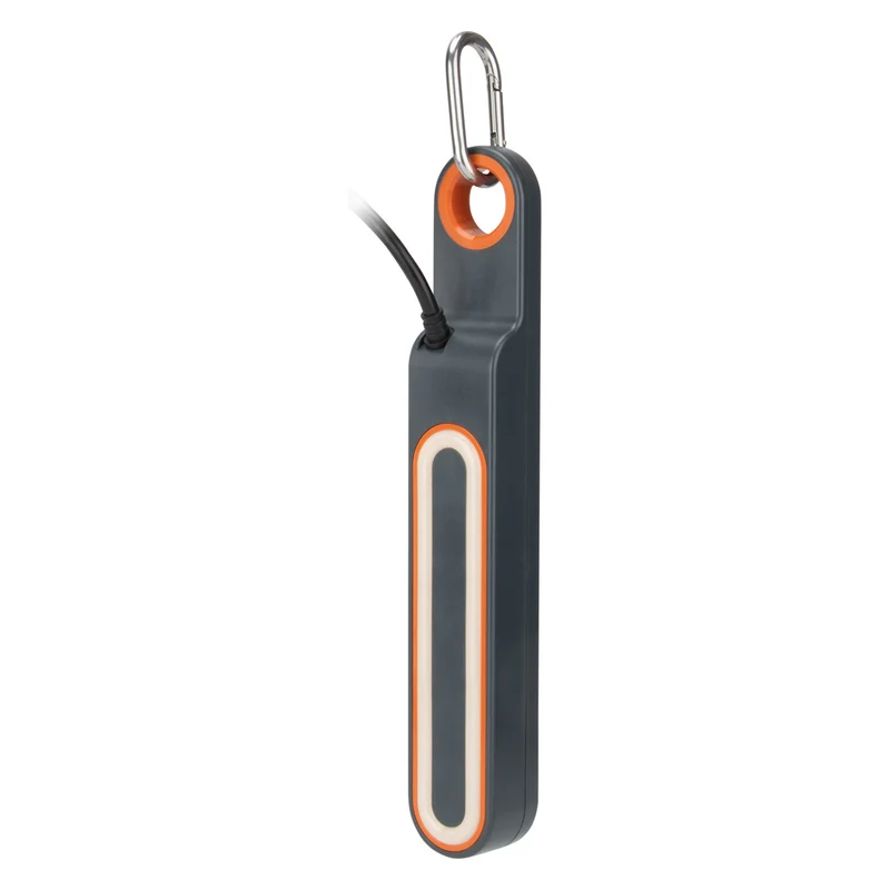 Multiprise 4 prises Schuko 16A + lumière - Gris/Orange - Klipo - Zenitech
