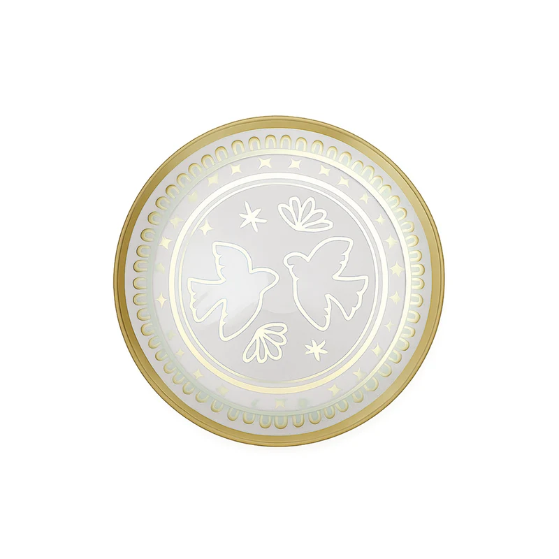 Petite assiette sérigraphiée dorée - Différents motifs
