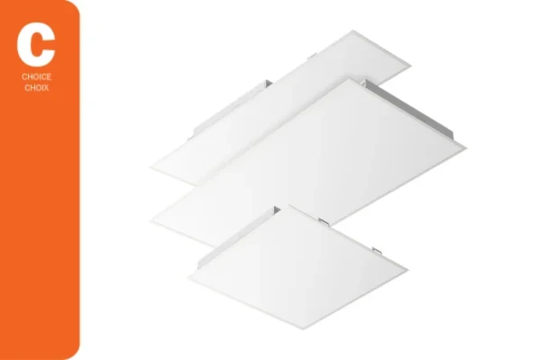 LED BACKLIT PANEL 5 CCT AND 5 POWER SELECTABLE L3PNV CHOICE