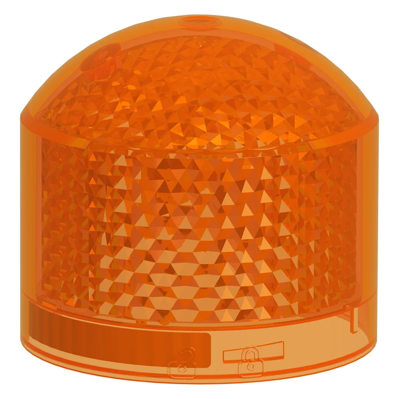 Beacon lens light module, Harmony XVB7 Modular Tower Light, orange, Ø70mm, steady, coloured lens