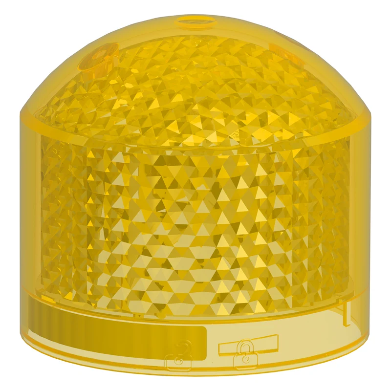 Beacon lens light module, Harmony XVB7 Modular Tower Light, yellow, Ø70mm, steady, coloured lens